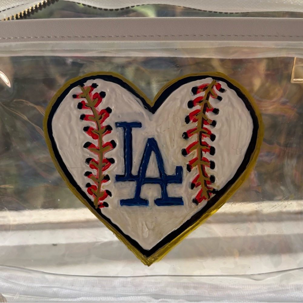 LA Custom Clear Stadium Bag Handpainted - Picture 2 of 3